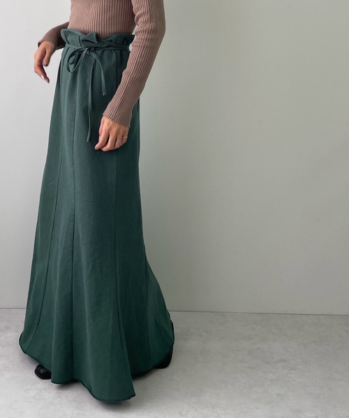 LE MORE(リモア)の「マルチウェイマーメイドキャミワンピース(ワンピース・レディース・ベージュ/グリーン・M/S)」の9枚目の写真