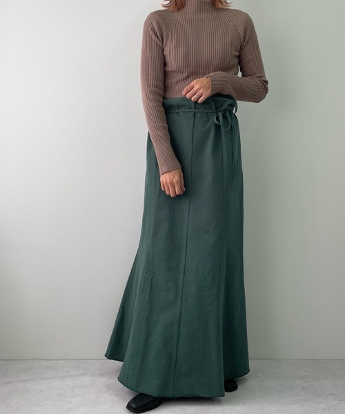 LE MORE(リモア)の「マルチウェイマーメイドキャミワンピース(ワンピース・レディース・ベージュ/グリーン・M/S)」の11枚目の写真