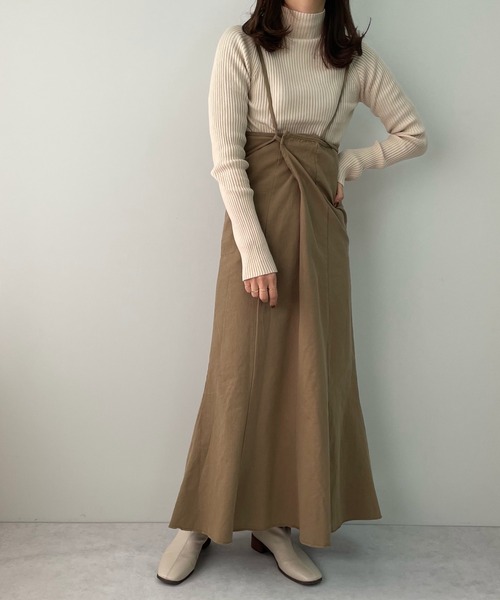 LE MORE(リモア)の「マルチウェイマーメイドキャミワンピース(ワンピース・レディース・ベージュ/グリーン・M/S)」の15枚目の写真