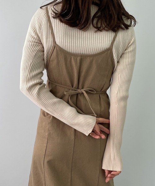 LE MORE(リモア)の「マルチウェイマーメイドキャミワンピース(ワンピース・レディース・ベージュ/グリーン・M/S)」の17枚目の写真