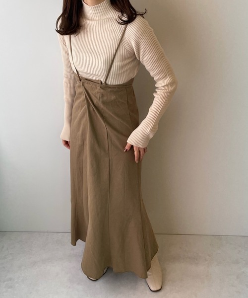 LE MORE(リモア)の「マルチウェイマーメイドキャミワンピース(ワンピース・レディース・ベージュ/グリーン・M/S)」の18枚目の写真