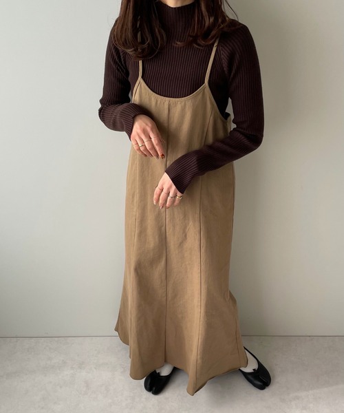 LE MORE(リモア)の「マルチウェイマーメイドキャミワンピース(ワンピース・レディース・ベージュ/グリーン・M/S)」の22枚目の写真