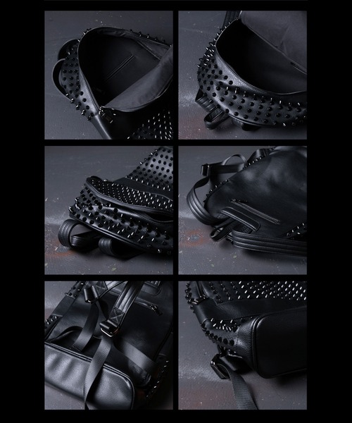 BLACK JACKALL CROWN(ブラックジャッカルクラウン)の「BLACK JACKALL CROWN スタッズ デコレーション リュック(バックパック/リュック・レディース・ブラック・FREE)」の5枚目の写真