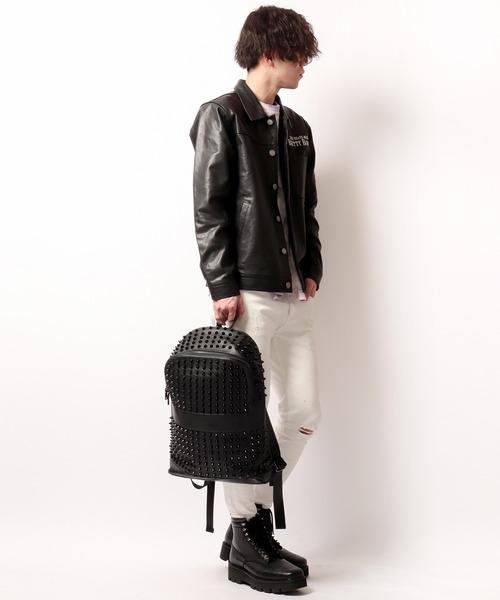 BLACK JACKALL CROWN(ブラックジャッカルクラウン)の「BLACK JACKALL CROWN スタッズ デコレーション リュック(バックパック/リュック・レディース・ブラック・FREE)」の2枚目の写真