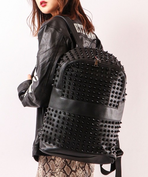 BLACK JACKALL CROWN(ブラックジャッカルクラウン)の「BLACK JACKALL CROWN スタッズ デコレーション リュック(バックパック/リュック・レディース・ブラック・FREE)」の17枚目の写真