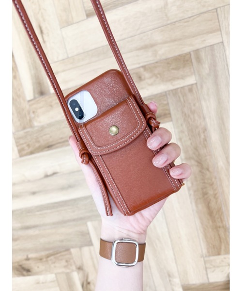 jumelle（ジュメロ）の「ショルダースマホケース（スマホケース/カバー・レディース・ブラウン/アイボリー/ホワイト/ピンク・A/C/E/D/B）」の6枚目の写真