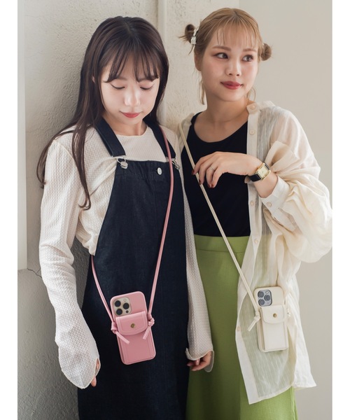 jumelle（ジュメロ）の「ショルダースマホケース（スマホケース/カバー・レディース・ブラウン/アイボリー/ホワイト/ピンク・A/C/E/D/B）」の22枚目の写真