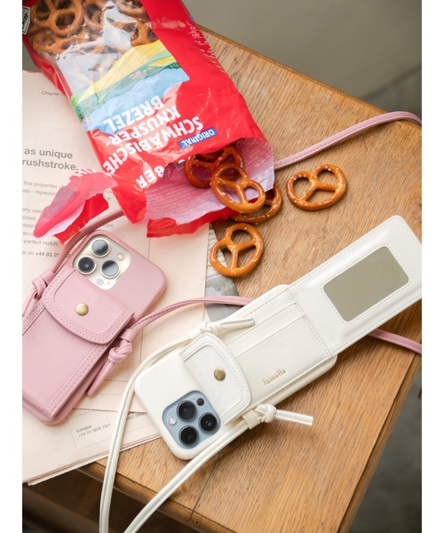 jumelle（ジュメロ）の「ショルダースマホケース（スマホケース/カバー・レディース・ブラウン/アイボリー/ホワイト/ピンク・A/C/E/D/B）」の21枚目の写真