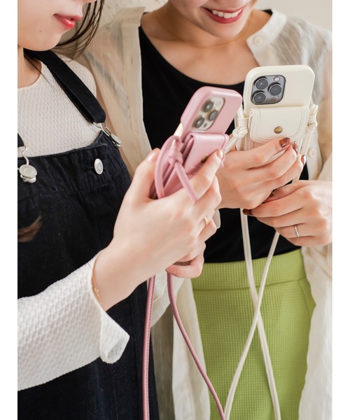 jumelle（ジュメロ）の「ショルダースマホケース（スマホケース/カバー・レディース・ブラウン/アイボリー/ホワイト/ピンク・A/C/E/D/B）」の19枚目の写真