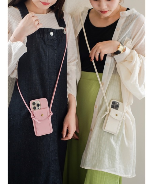 jumelle（ジュメロ）の「ショルダースマホケース（スマホケース/カバー・レディース・ブラウン/アイボリー/ホワイト/ピンク・A/C/E/D/B）」の15枚目の写真