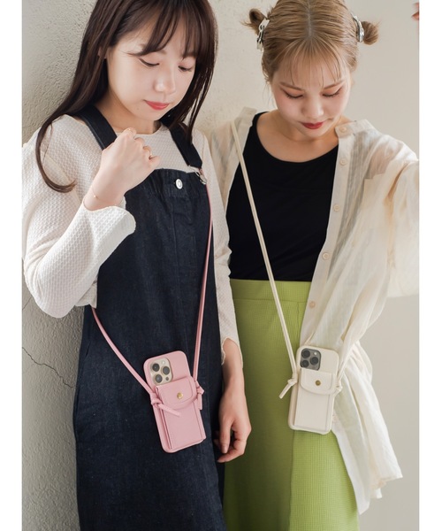 jumelle（ジュメロ）の「ショルダースマホケース（スマホケース/カバー・レディース・ブラウン/アイボリー/ホワイト/ピンク・A/C/E/D/B）」の14枚目の写真