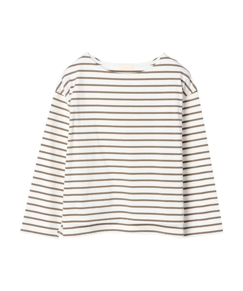 earth music&ecology（アースミュージックアンドエコロジー）の「ボートネックボーダープルオーバー*（Tシャツ/カットソー・レディース・ブラック/ライム/モカ・S/M）」の20枚目の写真