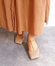 オブリークトゥストラップパンプス　-1320429