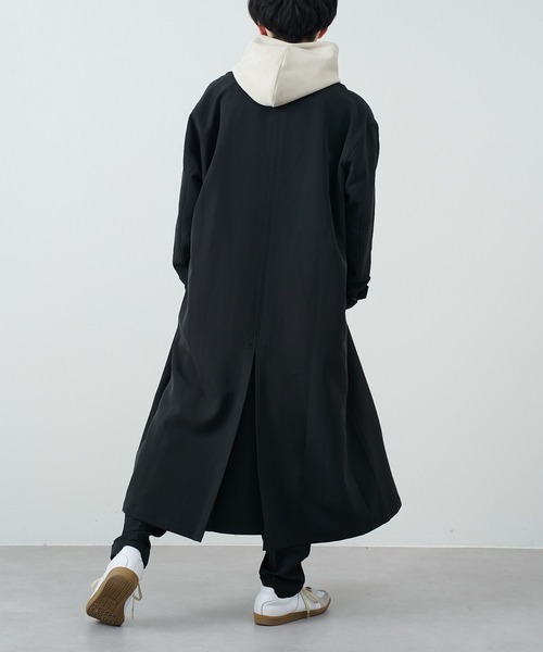 COLONY 2139（コロニートゥーワンスリーナイン）の「ストレッチイージーケアダブルコート（トレンチコート・メンズ・チャコールグレー/ブラック・MEDIUM/LARGE）」の7枚目の写真