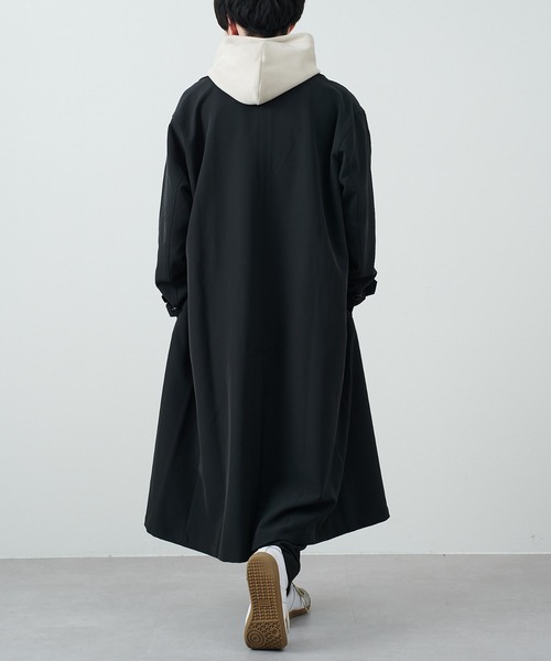 COLONY 2139（コロニートゥーワンスリーナイン）の「ストレッチイージーケアダブルコート（トレンチコート・メンズ・チャコールグレー/ブラック・MEDIUM/LARGE）」の8枚目の写真