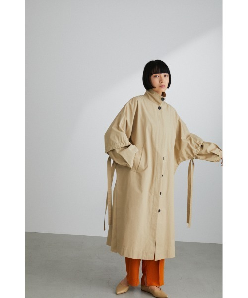 STYLEMIXER（スタイルミキサー）の「2WAYｽﾃﾝｶﾗｰｺｰﾄ（ステンカラーコート・レディース・ブラック/ベージュ/サックスブルー・FREE）」の5枚目の写真