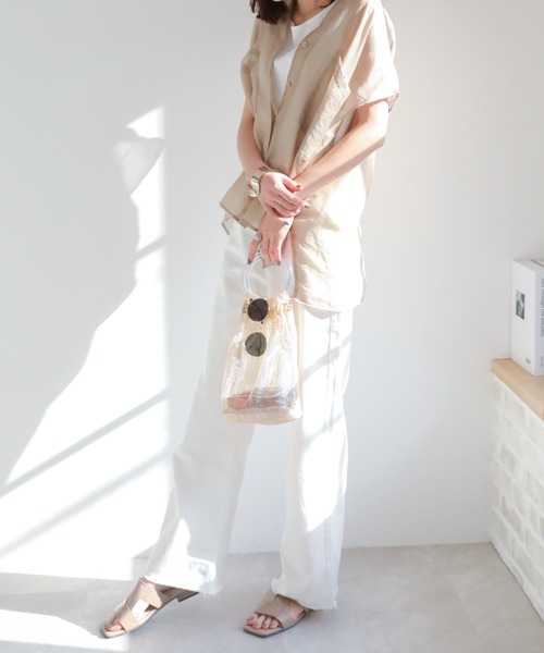 VIVIAN（ヴィヴィアン）の「ゴールドパーツヒールクロスミュールサンダル（サンダル・レディース・グレー系その他7/ダークブラウン/ベージュ/ブラック・L/S/M/LL）」の14枚目の写真