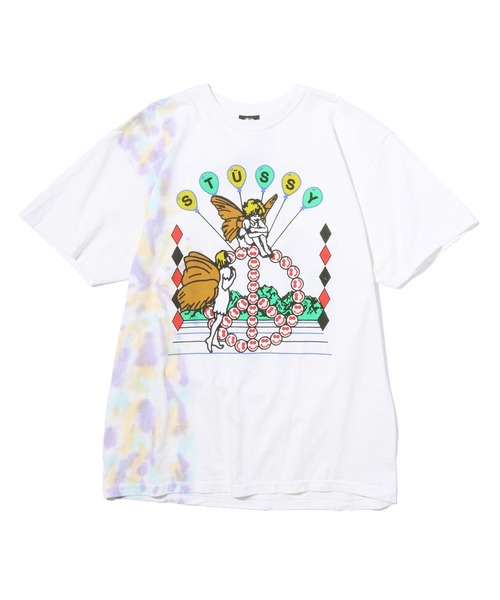Stüssy キャラクターグラフィック Tシャツ L 80～90s OLD STUSSY/JUGGLER print Tee/USA製/黒タグ/XL/ジャグラー