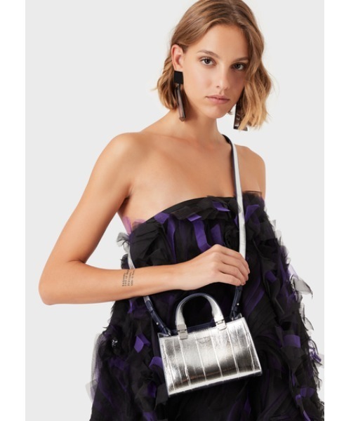 レディース マザーオブパール 高級品 シルバー ブラック エンポリオアルマーニ EMPORIO ARMANI（エンポリオアルマーニ）の「【エンポリオ