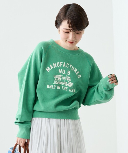 FREAK'S STORE(フリークスストア)の「ヴィンテージピグメントカラースウェット(スウェット・レディース・ピンク/オレンジ/ブルー/グリーン・フリ-)」の7枚目の写真