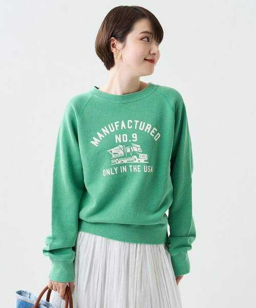 FREAK'S STORE(フリークスストア)の「ヴィンテージピグメントカラースウェット(スウェット・レディース・ピンク/オレンジ/ブルー/グリーン・フリ-)」の8枚目の写真