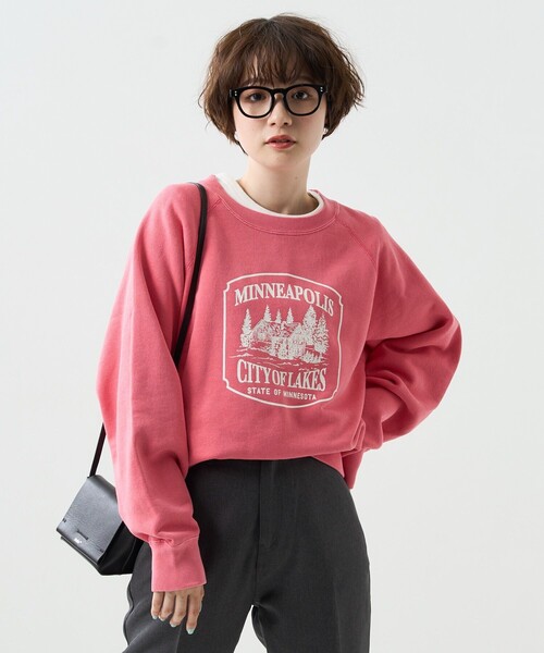 FREAK'S STORE(フリークスストア)の「ヴィンテージピグメントカラースウェット(スウェット・レディース・ピンク/オレンジ/ブルー/グリーン・フリ-)」の17枚目の写真