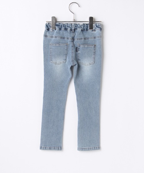 b・ROOM（ビールーム）の「ダメージスキニーパンツ（デニムパンツ・キッズ・グレー/サックスブルー・100cm/130cm/120cm/90cm/110cm）」の4枚目の写真