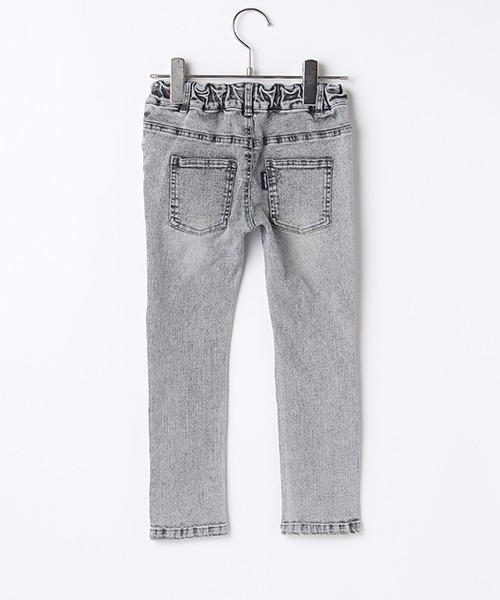 b・ROOM（ビールーム）の「ダメージスキニーパンツ（デニムパンツ・キッズ・グレー/サックスブルー・100cm/130cm/120cm/90cm/110cm）」の5枚目の写真