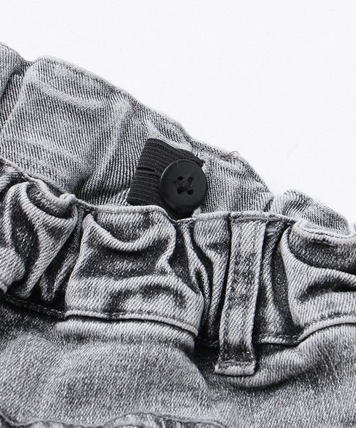 b・ROOM（ビールーム）の「ダメージスキニーパンツ（デニムパンツ・キッズ・グレー/サックスブルー・100cm/130cm/120cm/90cm/110cm）」の8枚目の写真