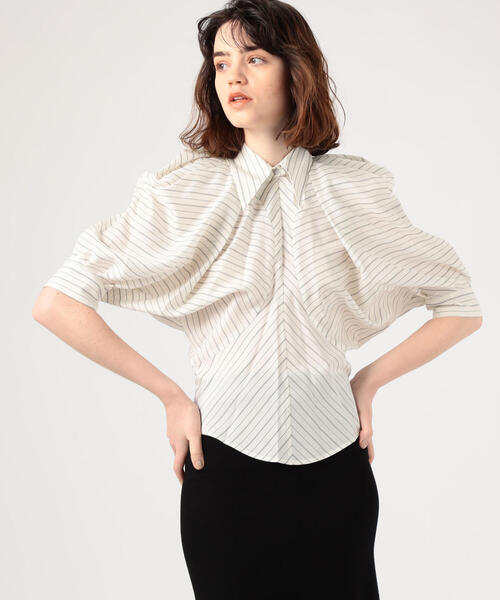 ISABEL MARANT（イザベルマラン）の「ISABEL MARANT EORI シルクキュプラ バルーンスリーブブラウス（シャツ/ブラウス・レディース・ホワイト系その他/オレンジ系その他2・36/34）」の2枚目の写真