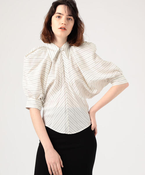 ISABEL MARANT（イザベルマラン）の「ISABEL MARANT EORI シルクキュプラ バルーンスリーブブラウス（シャツ/ブラウス・レディース・ホワイト系その他/オレンジ系その他2・36/34）」の4枚目の写真