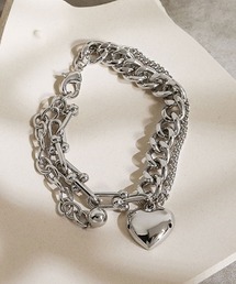 SAISON DE PAPILLON | ハートチャームブレスレット(ブレスレット)