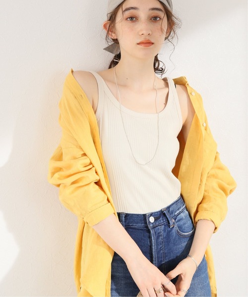 JOURNAL STANDARD relume(ジャーナルスタンダード レリューム)の「《追加》ランダムテレコタンクトップ(タンクトップ・レディース・ホワイト/ベージュ/チャコールグレー・FREE)」の6枚目の写真