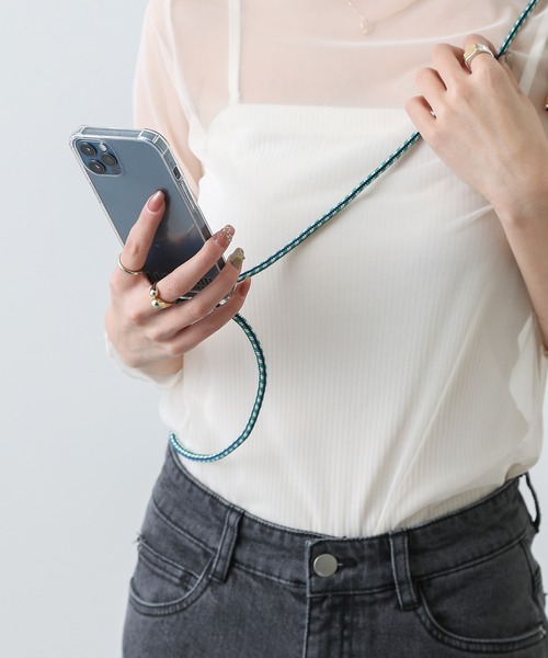 COLONY 2139（コロニートゥーワンスリーナイン）の「クリアショルダースマホケース/iPhone12/12 pro/13（スマホケース/カバー・レディース・ホワイト/ブラック/グリーン・12/13）」の19枚目の写真