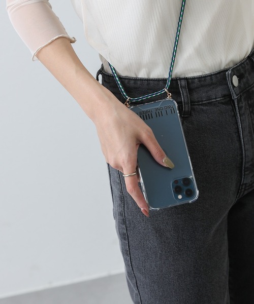 COLONY 2139（コロニートゥーワンスリーナイン）の「クリアショルダースマホケース/iPhone12/12 pro/13（スマホケース/カバー・レディース・ホワイト/ブラック/グリーン・12/13）」の21枚目の写真
