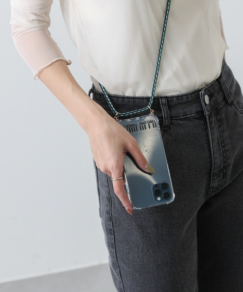 COLONY 2139（コロニートゥーワンスリーナイン）の「クリアショルダースマホケース/iPhone12/12 pro/13（スマホケース/カバー・レディース・ホワイト/ブラック/グリーン・12/13）」の22枚目の写真