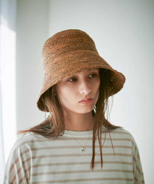 ◆Zimmermann◆ マクラメラフィアバケットハット MARIE MILLER（マリー ミラー）の「Marie Miller ラフィア