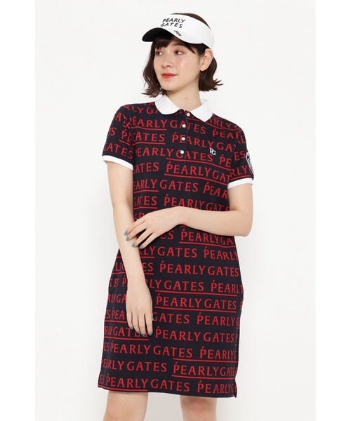 Pearly Gates カノコ半袖ポロワンピース メゾンロゴ トリコハート柄 ワンピース Pearly Gates パーリーゲイツ のファッション通販 Zozotown