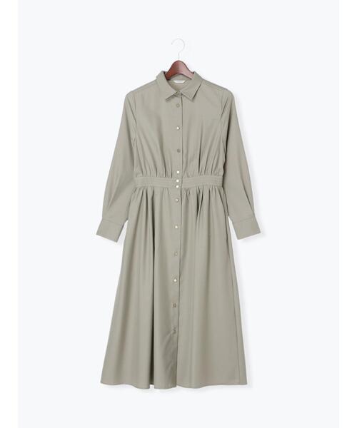 Te chichi（テチチ）の「ウエスト切替えシャツワンピース（ワンピース・レディース・ネイビー/ブルー/カーキ・ﾌﾘ-）」の11枚目の写真