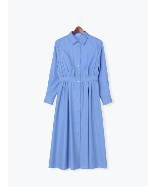 Te chichi（テチチ）の「ウエスト切替えシャツワンピース（ワンピース・レディース・ネイビー/ブルー/カーキ・ﾌﾘ-）」の20枚目の写真