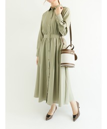 Te chichi | ウエスト切替えシャツワンピース(ワンピース)