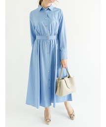 Te chichi | ウエスト切替えシャツワンピース(ワンピース)