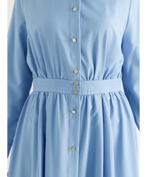 Te chichi（テチチ）の「ウエスト切替えシャツワンピース（ワンピース・レディース・ネイビー/ブルー/カーキ・ﾌﾘ-）」の21枚目の写真