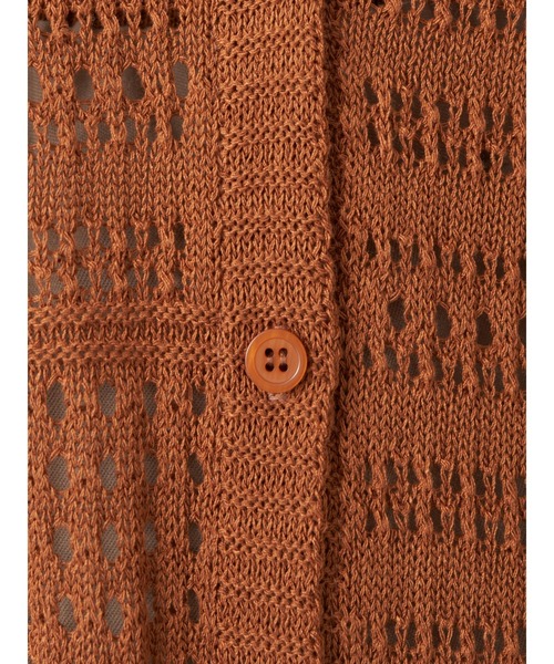 earth music&ecology（アースミュージックアンドエコロジー）の「2wayパッチワークロングニット（ワンピース・レディース・ブラック/オレンジ/サックスブルー・FREE）」の14枚目の写真