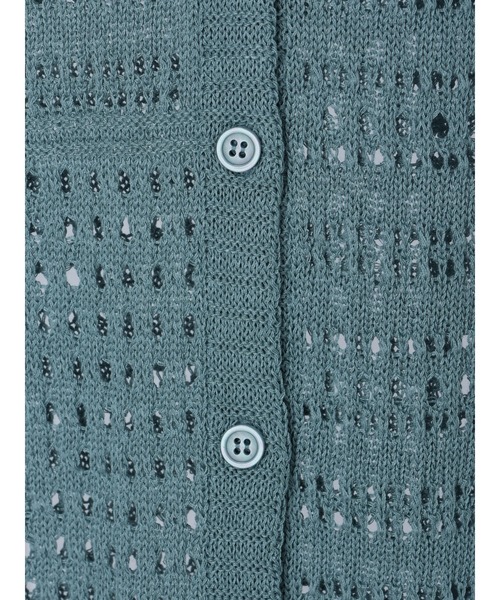 モヘアパッチワークニットワンピース 前後2WAY】リネンライクブークレ パッチワーク風ニット