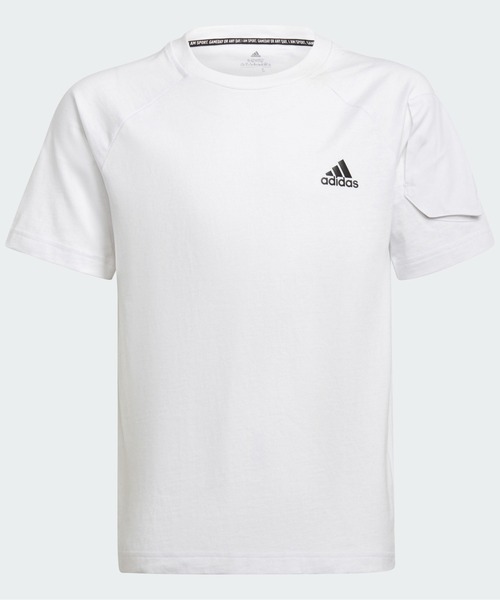 adidas(アディダス)の「Designed For Gameday 半袖Tシャツ / アディダス(キッズ/子供用)(Tシャツ/カットソー・キッズ・ホワイト/ブラック・140/150/160/130)」の1枚目の写真