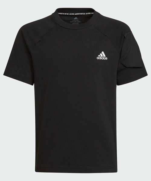 adidas(アディダス)の「Designed For Gameday 半袖Tシャツ / アディダス(キッズ/子供用)(Tシャツ/カットソー・キッズ・ホワイト/ブラック・140/150/160/130)」の2枚目の写真