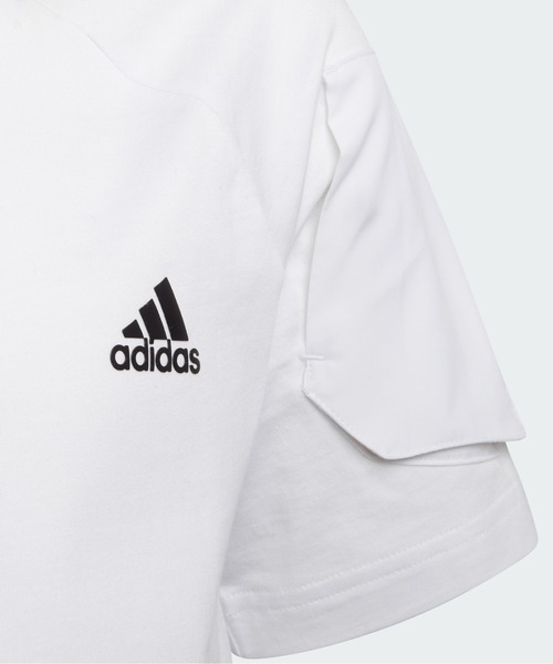 adidas(アディダス)の「Designed For Gameday 半袖Tシャツ / アディダス(キッズ/子供用)(Tシャツ/カットソー・キッズ・ホワイト/ブラック・140/150/160/130)」の4枚目の写真