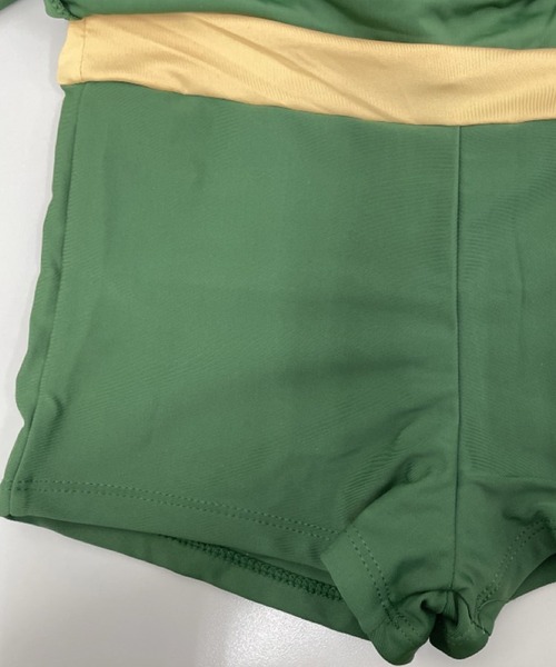 TeddyShop（テディショップ）の「レディース水着 半袖クロスバンド風レースアップビキニ 上下2点セット（水着・レディース・ベージュ/スモークピンク・LL/M/L/3L）」の7枚目の写真