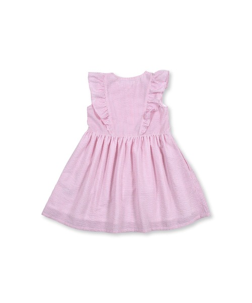 birthday party(バースデイパーティー)の「birthdayparty/布帛フリフリストライプワンピース(80cm~110cm)(ワンピース・キッズ・ピンク系その他/ブルー系その他・80/100/90/110)」の6枚目の写真